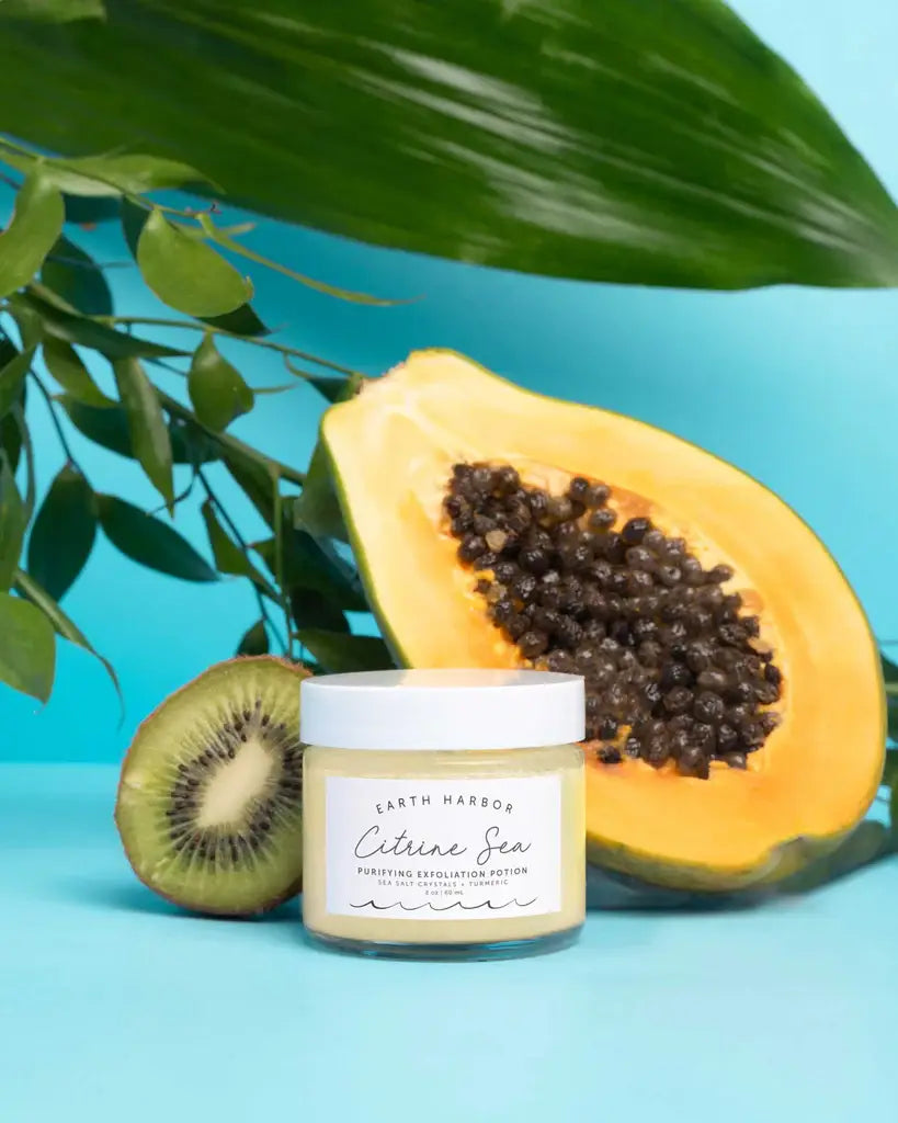 CITRINE SEA Tropical Exfoliator: Turmeric Oil + Salt Crystal