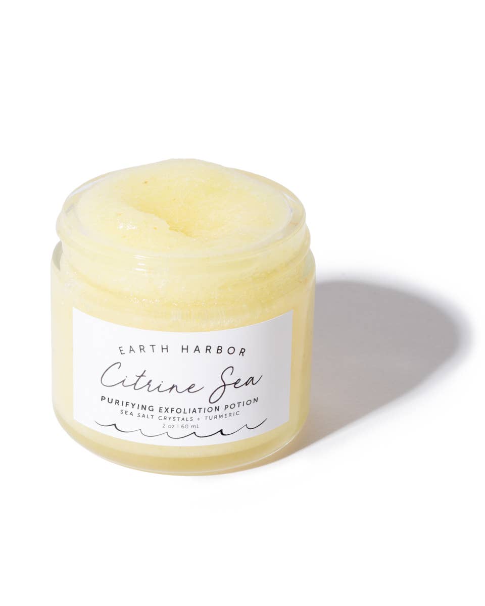 CITRINE SEA Tropical Exfoliator: Turmeric Oil + Salt Crystal