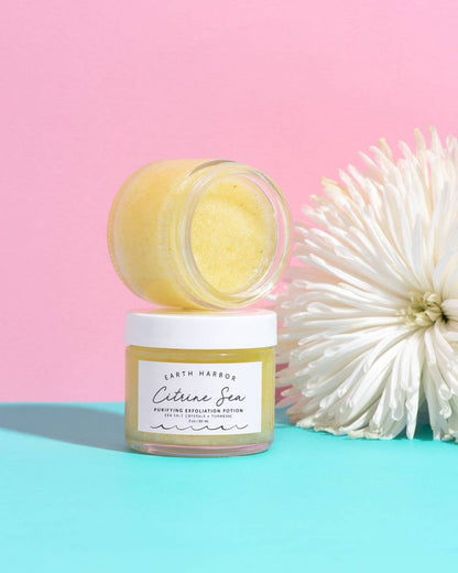 CITRINE SEA Tropical Exfoliator: Turmeric Oil + Salt Crystal