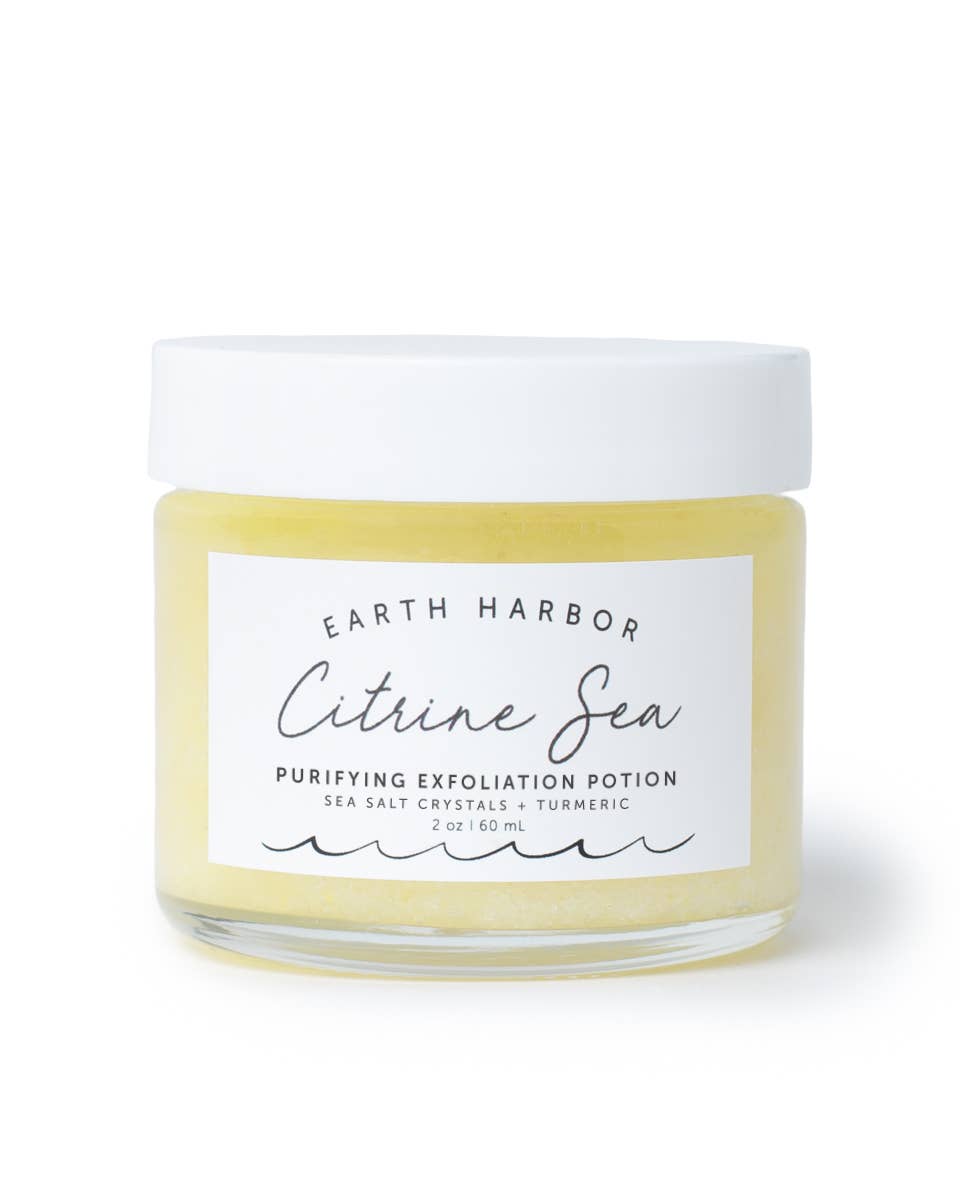 CITRINE SEA Tropical Exfoliator: Turmeric Oil + Salt Crystal